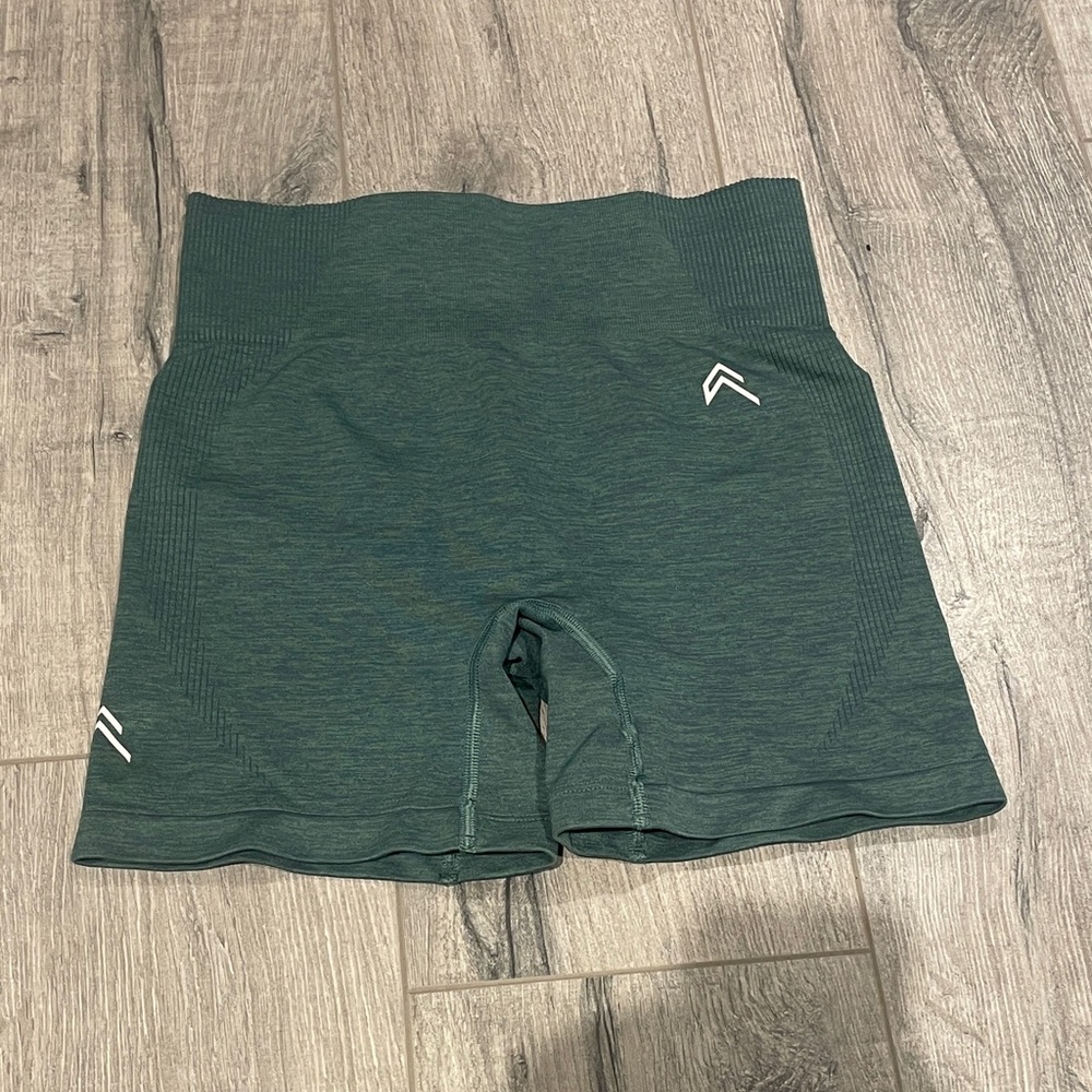 Oner Active High Waisted Teal Marl Biker Short (5 inch inseam)